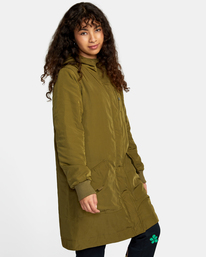 5 Forager - Parka Jacket for Women Green F3JKRERVF2 RVCA