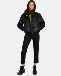 3 Eezeh 2022 - Puffer Jacket for Women Black F3JKRHRVF2 RVCA