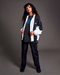 2 Stella Maxwell Throwback - Windbreaker Jacket for Women Black F3JKRQRVF2 RVCA