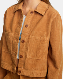 2 Jaded - Corduroy Shacket for Women Brown F3JKRSRVF2 RVCA