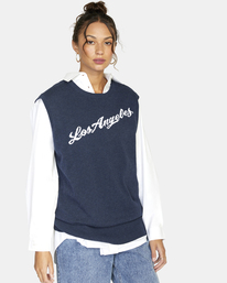 5 Stella Maxwell Hometown 2022 - Smanicato a maglia da Donna Blue F3JPRFRVF2 RVCA