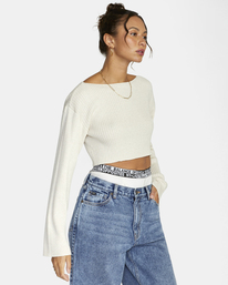 10 Stella Maxwell Raw - Cropped Jumper for Women Green F3JPRJRVF2 RVCA