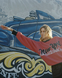 2 Stella Maxwell Skyline - Pullover für Frauen Rot F3JPRKRVF2 RVCA