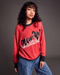 6 Stella Maxwell Skyline - Pullover für Frauen Rot F3JPRKRVF2 RVCA