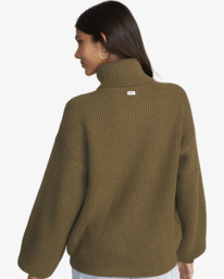 1 Vineyard - Turtle Neck Jumper for Women Green F3JPRMRVF2 RVCA