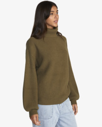 5 Vineyard - Turtle Neck Jumper for Women Green F3JPRMRVF2 RVCA