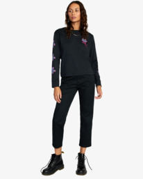 3 Happy Daisy 2022 - T-shirt manches longues pour Femme Noir F3LSRHRVF2 RVCA