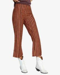5 Drip - High Waist Trousers for Women Brown F3PTRCRVF2 RVCA