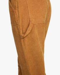 7 Evolution - Corduroy Trousers for Women Brown F3PTRERVF2 RVCA