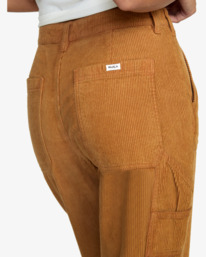 8 Evolution - Corduroy Trousers for Women Brown F3PTRERVF2 RVCA