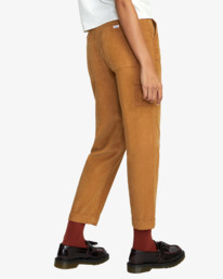 5 Evolution - Corduroy Trousers for Women Brown F3PTRERVF2 RVCA
