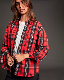 9 Stella Maxwell Notorious 2022 - Flanellhemd für Frauen Rot F3SHRDRVF2 RVCA