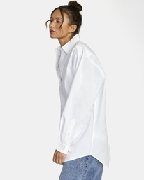 5 Stella Maxwell Angeles - Langärmliges Hemd für Frauen Weiss F3SHRGRVF2 RVCA