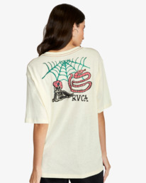 rvca, Mark Oblow Patch 2022 - Camiseta Orgánica para Mujer, AFTERGLOW (5108) Mark Oblow Patch 2022 - Organic T-Shirt for Women F3SSRXRVF2
