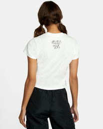 5 Mister Cartoon Balance Clown - Kürzeres T-Shirt für Frauen Weiss F3SSSJRVF2 RVCA