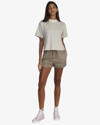 3 Kinney Tee - T-shirt col montant pour Femme Blanc F3TPRBRVF2 RVCA