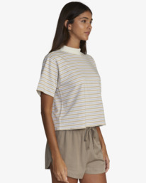 5 Kinney Tee - T-shirt col montant pour Femme Blanc F3TPRBRVF2 RVCA