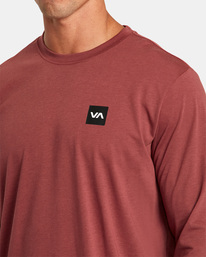 2 RVCA 2X - T-shirt manches longues pour Homme Rouge F4LSMARVF2 RVCA