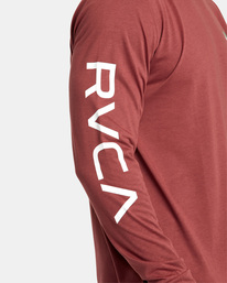 6 RVCA 2X - T-shirt manches longues pour Homme Rouge F4LSMARVF2 RVCA