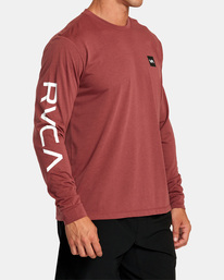 4 RVCA 2X - T-shirt manches longues pour Homme Rouge F4LSMARVF2 RVCA