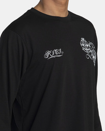 8 Mister Cartoon Faces - Longsleeve für Männer Schwarz F4LSMERVF2 RVCA