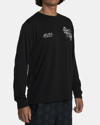 6 Mister Cartoon Faces - Longsleeve für Männer Schwarz F4LSMERVF2 RVCA
