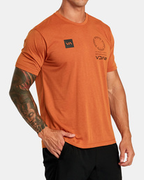 4 VA Mark - T-shirt pour Homme Marron F4SSMFRVF2 RVCA