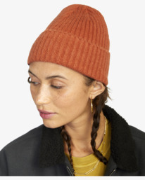 1 Warm Eyes - Beanie Braun F9BNRDRVF2 RVCA