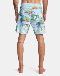 2 Freeport Boardshorts 16" Blue M1072RFT RVCA
