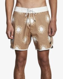 0 Freeport Boardshorts 16" Brown M1072RFT RVCA