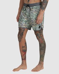 4 Freeport Boardshorts 16" Green M1072RFT RVCA
