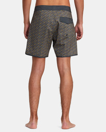 rvca, Freeport Boardshorts 16", BRIGHT BLACK (kye0) FREEPORT TRUNK M1072RFT