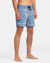 6 Freeport Boardshorts 16" Blue M1072RFT RVCA