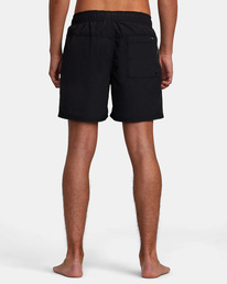 rvca, Breakout Elastic Waist Boardshorts 16", BLACK (blk) BREAKOUT ELASTIC SHORT M111VRBE