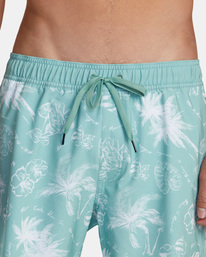 8 Eastern Elastic Waist Boardshorts 17" Blue M1182REE RVCA