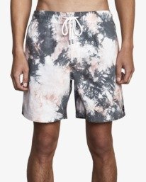 1 Manic Elastic Waist Boardshorts 17" Grey M1191RME RVCA