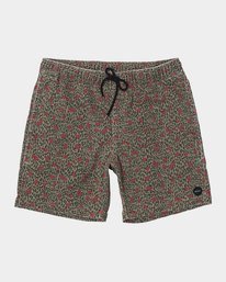 0 Escape Print Elastic Waist Walkshorts 17” Beige M2011REP RVCA