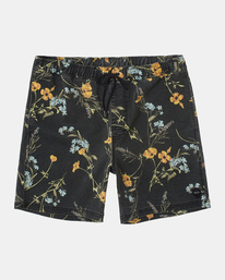0 Escape Print Elastic Waist Walkshorts 17” Blue M2011REP RVCA