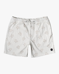 0 Escape Print Elastic Waist Walkshorts 17” White M2011REP RVCA