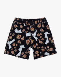 0 Escape Print Elastic Waist Walkshorts 17” Orange M2011REP RVCA