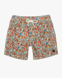 0 Escape Print Elastic Waist Walkshorts 17” White M2011REP RVCA