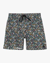 0 Escape Print Elastic Waist Walkshorts 17” Grey M2011REP RVCA