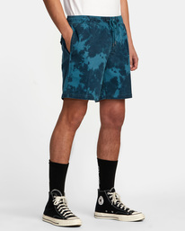 6 Escape - Elasticated Shorts for Men Blue M2011REP RVCA
