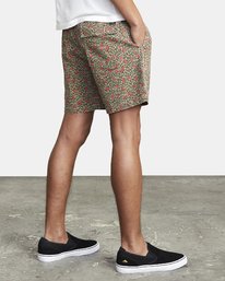 5 Escape Print Elastic Waist Walkshorts 17” Beige M2011REP RVCA