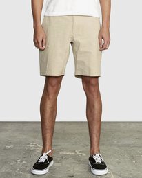 1 All Time Solid Coastal Hybrid Shorts 19” Beige M206QRCO RVCA