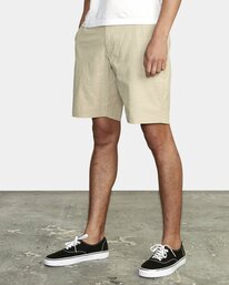 3 All Time Solid Coastal Hybrid Shorts 19” Beige M206QRCO RVCA