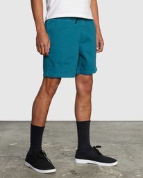 5 Escape Elastic Waist Walkshorts 17” Blue M2073REE RVCA