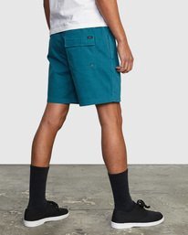 6 Escape Elastic Waist Walkshorts 17” Blue M2073REE RVCA