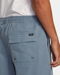 6 Escape Elastic Waist Walkshorts 17” Blue M2073REE RVCA