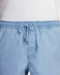 9 Escape Elastic Waist Walkshorts 17” Blue M2073REE RVCA